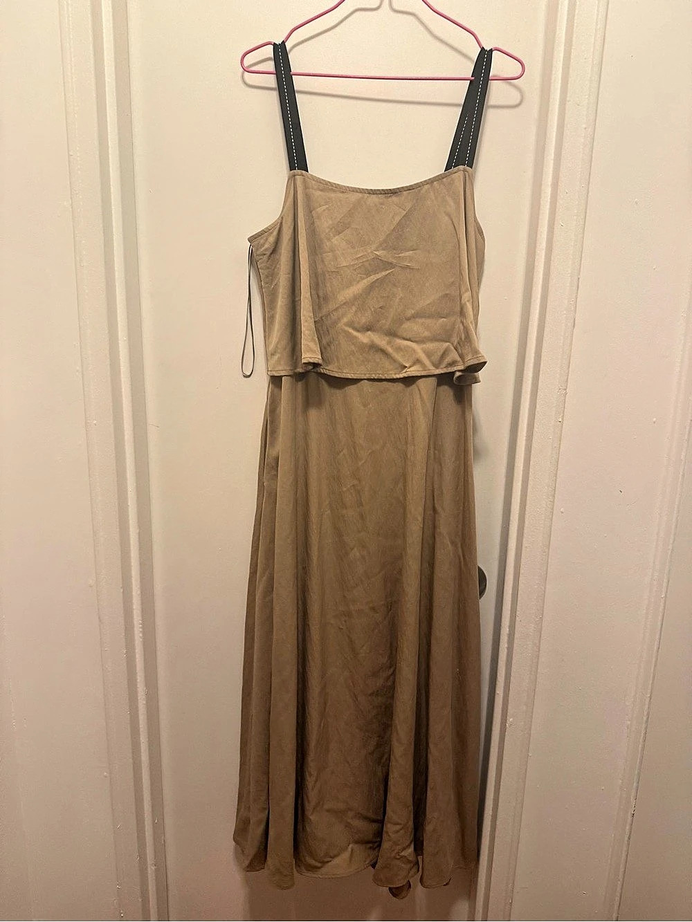 Maxi Cami Dress in Brown brand new